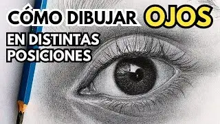 Cómo DIBUJAR OJOS en grafito (paso a paso) 👁️ Esfera, párpados y posiciones | Clase de Retrato