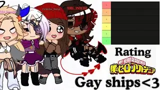 MHA gay ship tier list | @Celestesimp @YurisUniverse @Mia_noodle