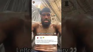 LeBron already putting in the work just hours after signing contract extension 🔥 (via kingjames/IG)
