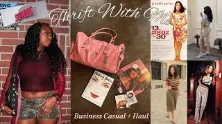 THRIFT WITH ME🩷 Fall Pinterest 90s inspired thrift vlog, haul, business, thrifting in Kansas City