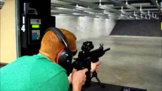 Brandon dialing in his Red dot on his H&K 416D 22lr