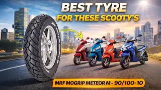 Best Scooter Tyre for Indian Roads? | MRF MOGRIP METEOR M 90/100-10 Tyre Review I Bahubali Tyres