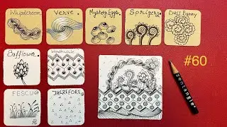How to Create Beautiful Zentangle Art: Let's Tangle Together #60 with CZT