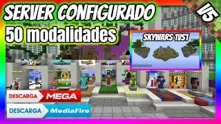 Server Configurado Con 50 MODALIDADES - java y bedrock v5 SKYWARS 1VS1