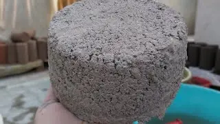 Handmade gritty cement dry floor crumbling |ASMR |unique asmr ♥️