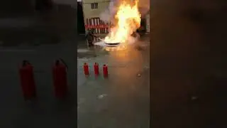 EN615 ABC40% fire extinguishing video