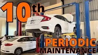 10th Periodic Maintenance | 18,707 KM | 564 KM Driven in 6 Months | Honda Civic X | Pakistan | 4K