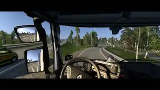 POV entre la Suède et la Finlande au niveau du cercle polaire (Euro Truck Simulator 2)