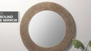 The Cove Round Jute Mirror
