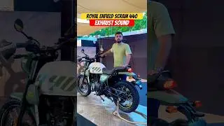 Звук выхлопа Royal Enfield Scram 440 | BikeWale #shorts #scram440
