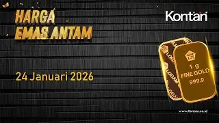 Harga Emas Antam Menebal Hari Ini (24 Januari 2026)