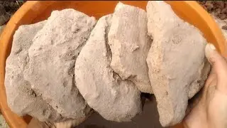 New Heavenly dusty soft fluffy brown mud 🤎 dirt water 💦 crumbling satisfying ASMR sounds 