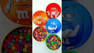 Minutes Satisfying with Rainbow M&M'S Candy Unpacking From Glossy Containers ASMR Beads Surprise