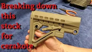 JE Machine style stock. Breaking it down to get ready for Cerakote.