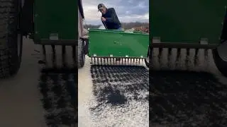 Crumb Rubber Drop Spreader #infill