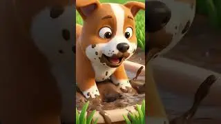 Funny Animation Short | Dog Muddy Paw Wash 🐶💦 | Kids Cartoon 2026
