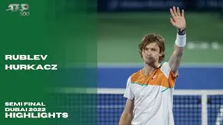Hubert Hurkacz vs Andrey Rublev (SF) Dubai Championship 2022 Highlights AO Tennis 2 PS4 Gameplay