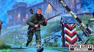 (Xbox) Tiergarten Flak Tower Mission-6 Realistic Gameplay Walkthrough (60FPS HDR) #sniperelite