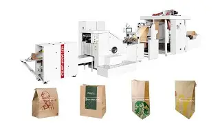 Automatic Paper Bag Making Machine With Printing - Inline Flexo Printing