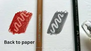 How cleanly an electric eraser can lift coloured pencil