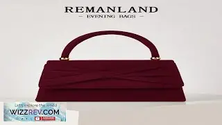 REMANLAND 1 шт. Элегантная и модная вечерняя бархатная сумочка-клатч с бантом для вечеринки