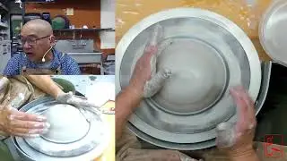 How to make a 12 inch plate on the pottery wheel