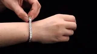 Inox Jewelry Women's Stainless Steel Princess Cut CZ Tennis Bracelet-5mm-BR82575