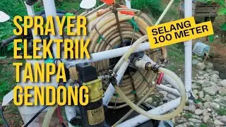 Alat Sprayer Elektrik Tanpa Gendong Dengan Selang Panjang 100 Meter