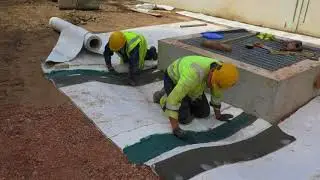 Rawmat HDB   Concrete Wall Bund Floor Lining System 720p
