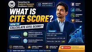 What is Cite Score  How Cite score is different from Impact factor  #ResearchMetrics