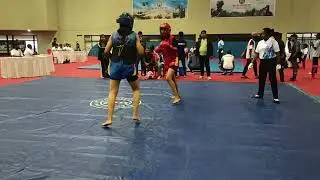 69th  SGFI Jharkhand Wushu championship Khelgaon Hotwar Ranchi 🛑 vs 🔵 52 kg final 2025 