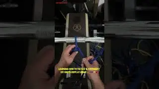 Learning How to Tie Fast & Strongest  DIY Knots Rope at Home.🏕️ 🪢⚡️🧨#tie #knots #camping #game