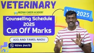 Veterinary Counselling Schedule 2025 - Closing Marks - Expected Cut off Marks 2025 - VCI Counselling