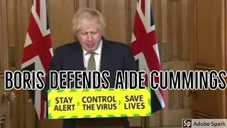 BORIS JOHNSON DEFENDING AIDE DAVID CUMMINGS COVID UPDATE