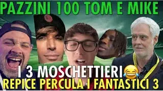 VIDEO CLAMOROSO😂REPICE ASFALTA I FANTASTICI 3😎PAZZINI 100 MILE E TOM IL MILANISTA😱REACTION DA URLO😂