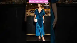 Velvet maxi dress #youtubeshorts #viralvideo #velvetdress