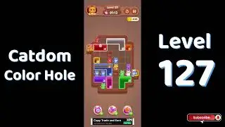 Catdom Level 127 walkthrough | Color Hole 🐱🕳️| Solutionguruji