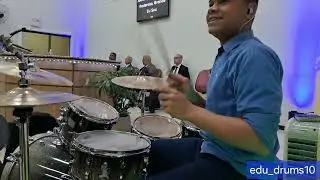 Grande Eu Sou / Edu Drums ❤️‍🔥 🔥 #drumcover 