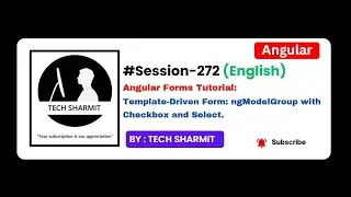 Template-Driven form - ngModelGroup with checkbox & select | Angular tutorial  English (Session-272)