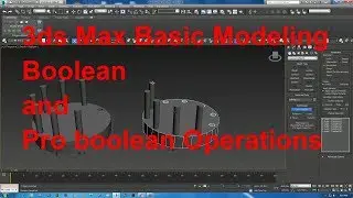 3ds Max Basic Modeling Boolean and pro boolean Operations