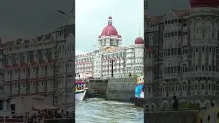 Taj Hotel outlook with Gateway of India 🇮🇳 &hearts;️ #youtubeshorts ,#youtube ,#shorts, #short 👌💬👋🤝