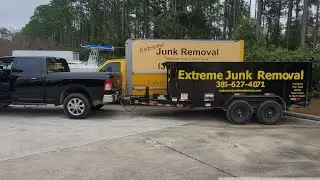 Junk Removal With A Box Truck. Extreme Junk Removal.