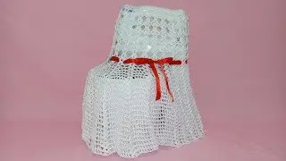 CAPA LEQUE DE CROCHÊ PARA BATEDEIRA - FRANCI ARTESANATO
