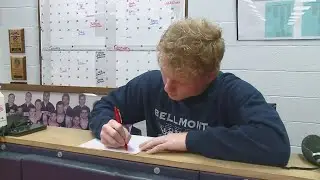 Bellmont High School's Duke Myers signs to wrestle at Michigan State