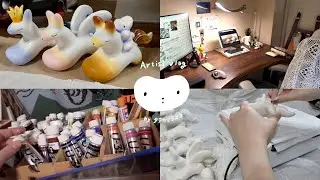 年末年始のようす｜Artist Vlog｜個人サイトづくり｜ワゴンの整理をする