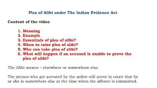 Plea of Alibi in Evidence Act 1872 | Section 11 | Everything you need to know