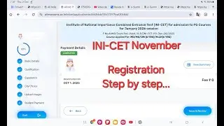 INI-CET November 2025 Registration OPEN 🚨 Step-by-Step Form Filling Guide