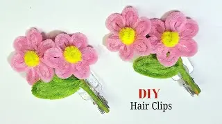 DIY Pink Pipe Cleaner Flower Hair Clips &ndash; Cute & Easy Craft Tutorial