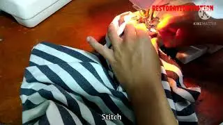 pointy shoulder pad to plain round shoulder