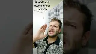Quando trovi una scusa per farti offrire un caff&egrave; da un tirchio..🤦😄